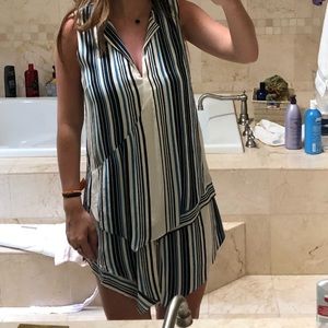 Asymmetrical Striped Dress